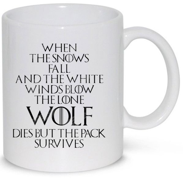 The Lone Wolf Game Of Thrones Gift Coffee Mug (11Oz Standard Size)