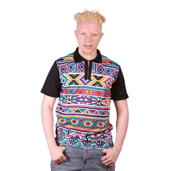Tribe Afrique New Ndebele African Golf Shirt
