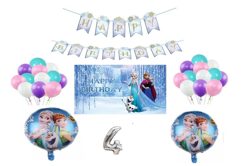Frozen Party Decorations For 4 years