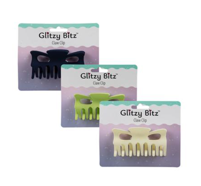 Glitzy Bitz - Claw Hair Clip x 3