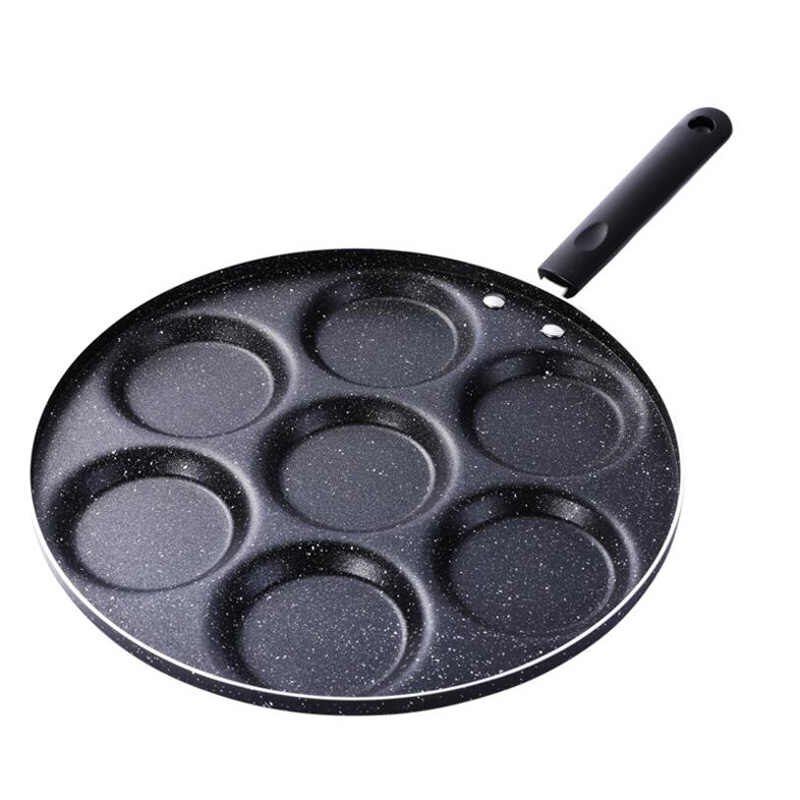 Seven-hole Breakfast Frying Pan Animal Face Design Multi-function Wheel Pancake Pan Small Egg - View #4