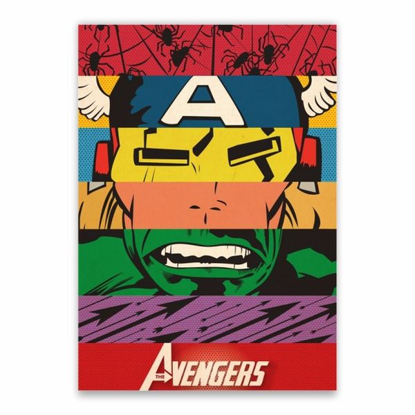 The Avengers Colourful Poster - A1