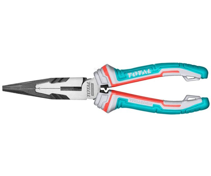 Total Tools 200mm High Leverage Long Nose Pliers