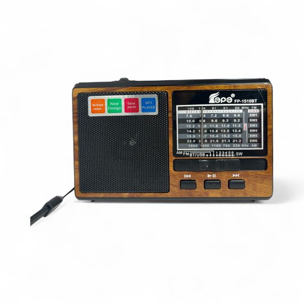 AM/FM/SW 1-6 8Bands Radio with USB/TF Card Bluetooth Music Player