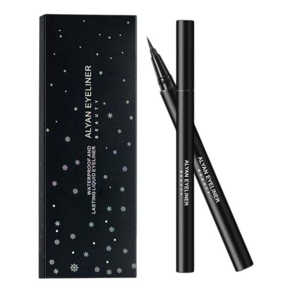 2Pcs Liquid Eyeliner, Long Lasting Eye Liner with Precision Tip - Black