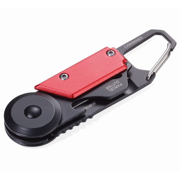 TROIKA Pocket Multi-Tool: 5 Functions with Parcel Knife EGON Black/Red