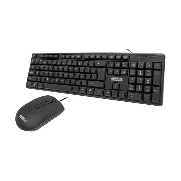 Parrot Products Wired Keyboard and Mouse Combo