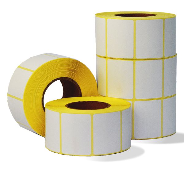 Thermal Sticker Label 40mm x 30mm, 1000 Labels per Roll, Pack of 5 Rolls