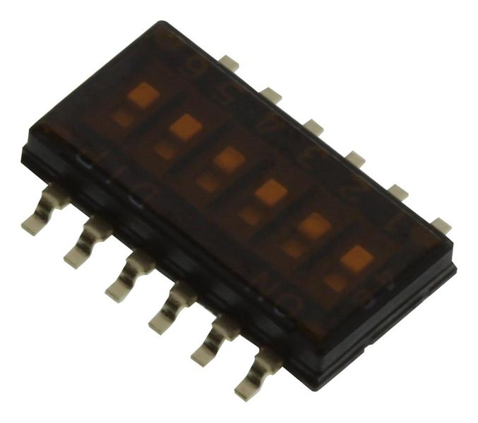 Multicomp Pro (MCEPM-04) DIP Switch, SPST, 24 VDC, 25 mA, SMD