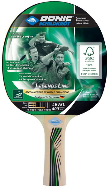 Donic-Schildkröt Legends 400 Table Tennis Bat