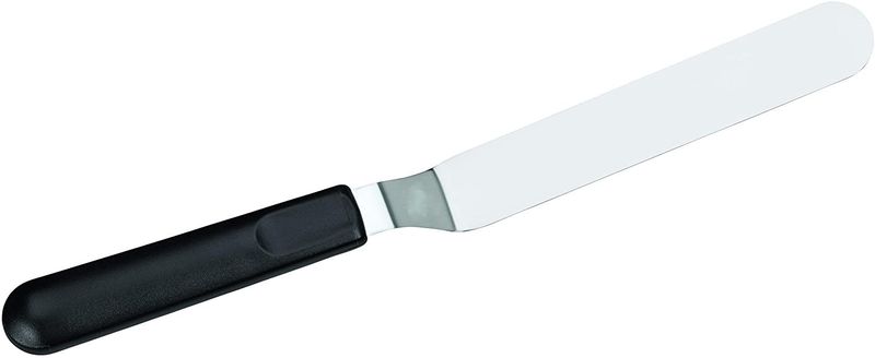 Spatula - Icing With Angled Stainless Steel Blade And Black Handle Baker's