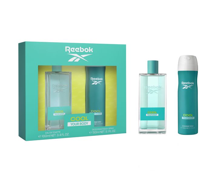Reebok Cool Your Body Set 100ml + Body Spray 150ml Female