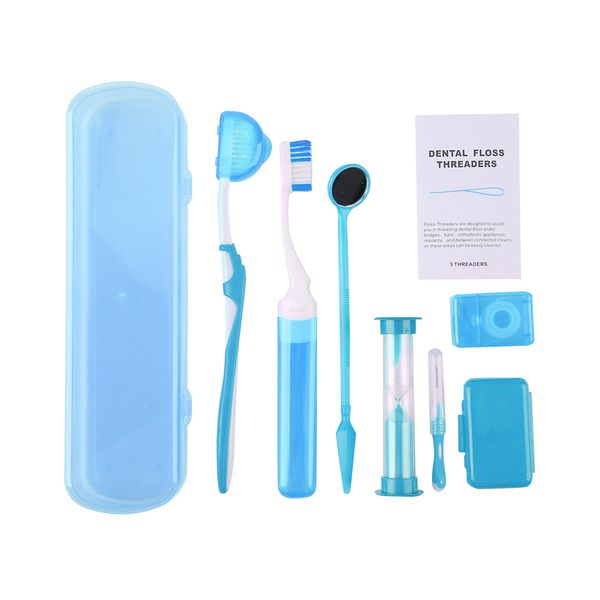 8 Piece Portable Orthodontic Oral Care Kit for Braces