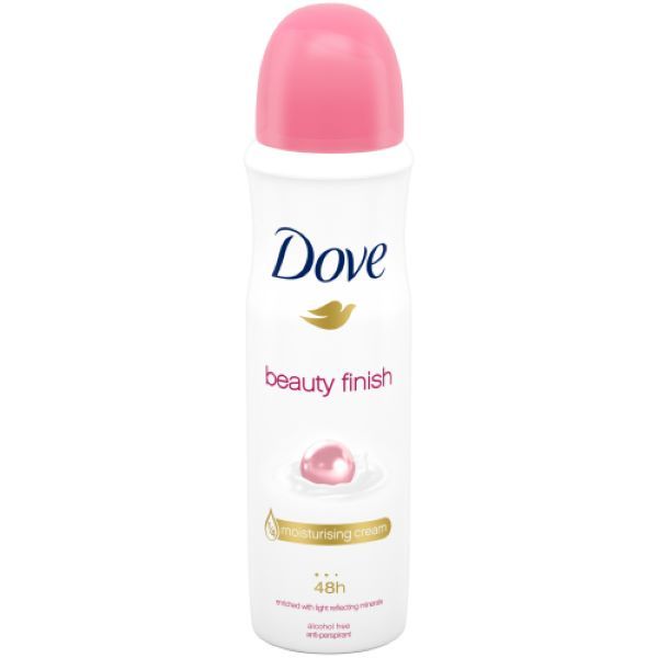 Dove Antiperspirant Deodorant Body Spray Beauty Finish 150ml x 2