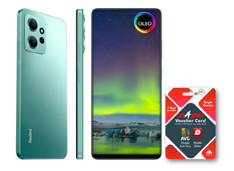 Xiaomi Note 12 -8GB/256GB Dual SIM 5000mAh 33W Fast Charging-Mint GREEN