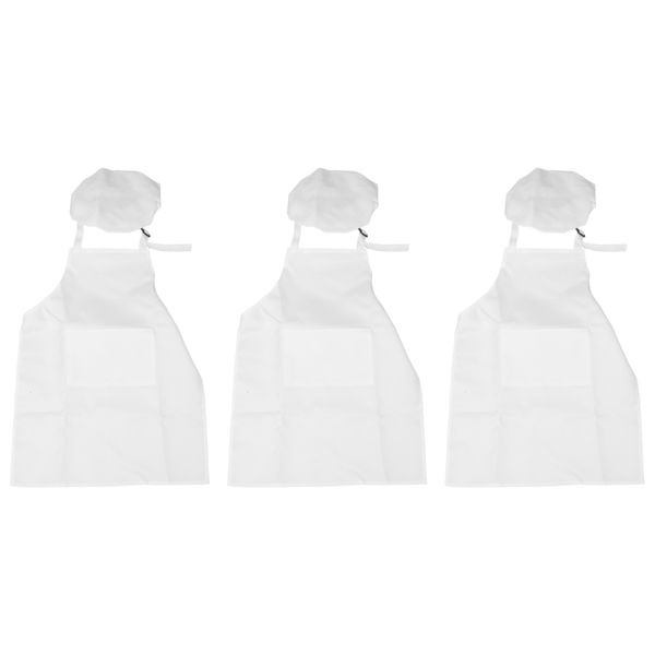 6-Piece Children'S Apron And Chef Hat Set Adjustable