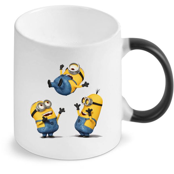 3 Best Friends Minions Birthday Christmas Magic Colour Changing Gift Mug