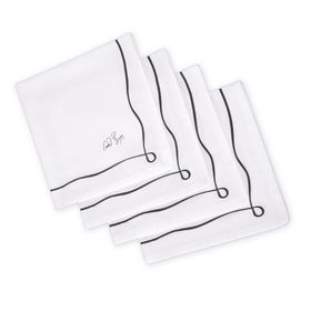 Carrol Boyes Napkin Set of 4-Well Framed- White | Shop Today. Get it