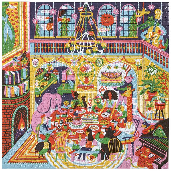 eeBoo Family Puzzle - Family Dinner Night: 1000 Pieces