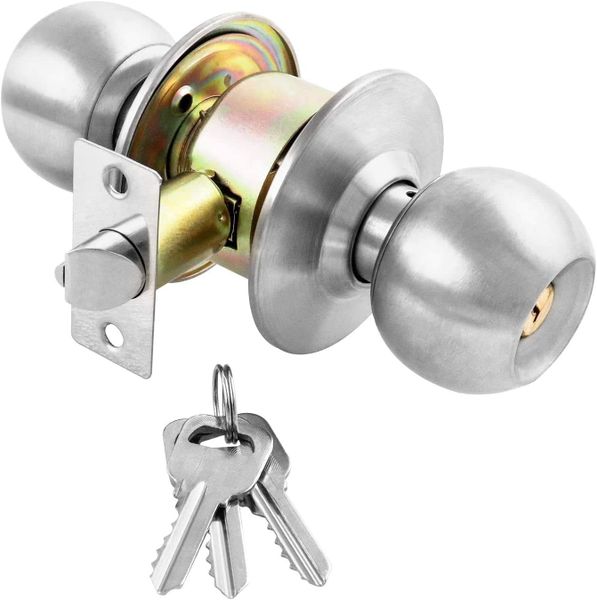 Stainless Steel Round Door knob Cylindrical Lock Tubular Door Handle