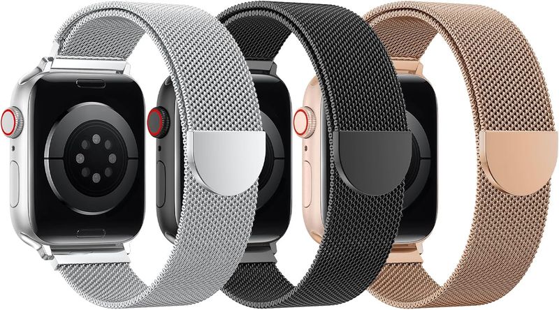 3pcs Mesh Loop Compatible with Apple Watch Bands 40/41/ 38/42mm