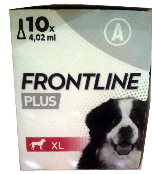 Frontline Plus Dog Extra Large 10x1'S (40-60kg Red)