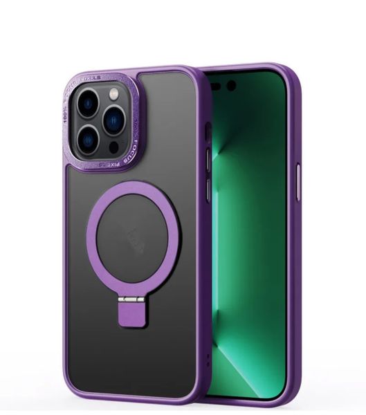 Purple Mag-Safe Compatible Phone Case For iPhone Series 16