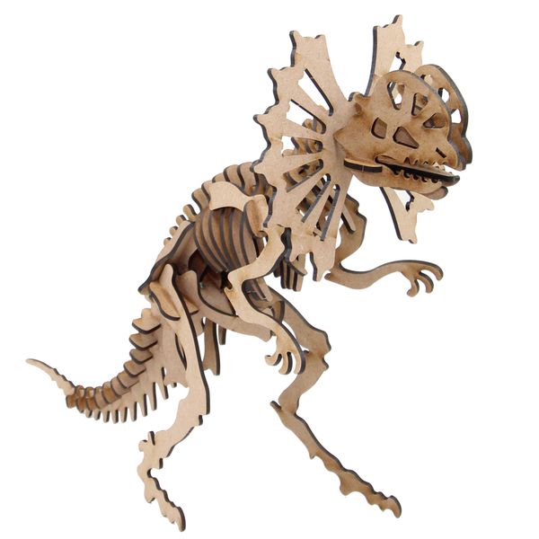 Wow We - 3D Wooden Model Dinosaurs Ceratopsier Raptor Junior