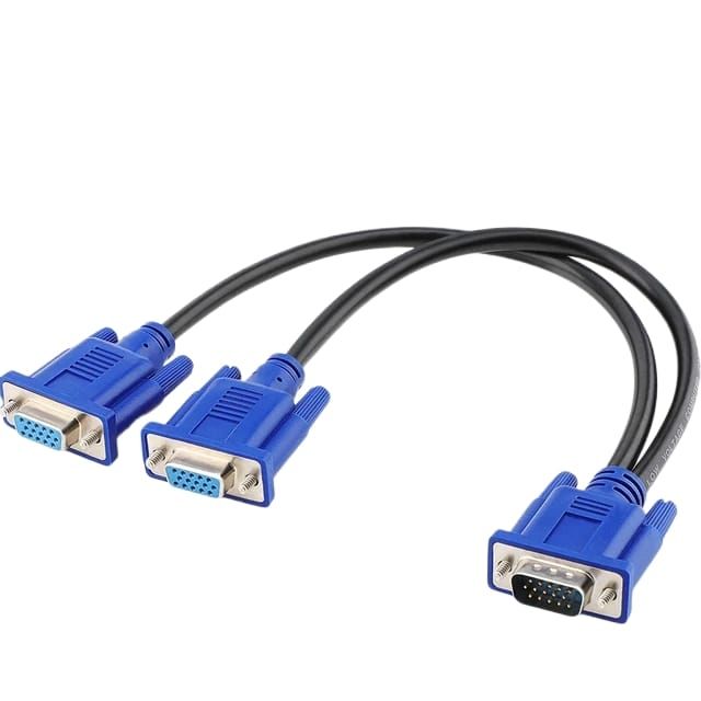 VGA Splitter Cable Male VGA To Female M/F VGA Monitor Computer Cable Shop Today. Get it