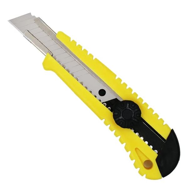 Auto-locking Ergonomic Grip Retractable Cutter Snap-Off Blade Knife