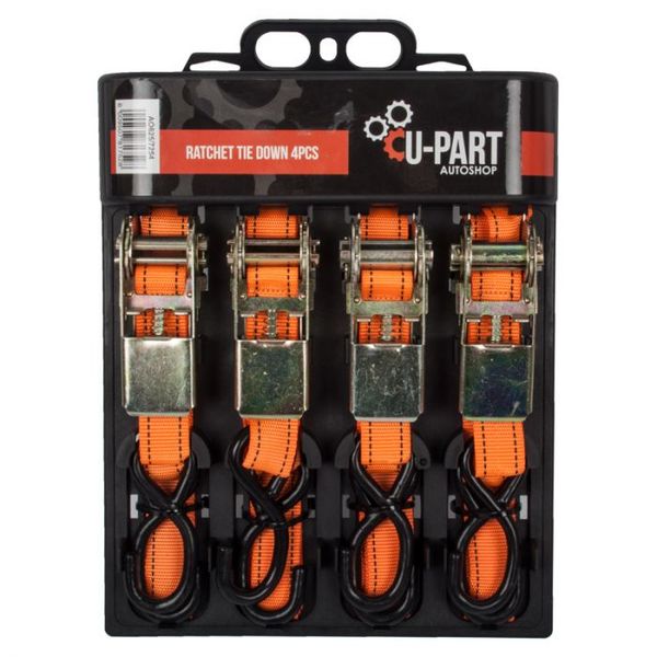 U-Part - Tie Down Set Ratchet 4Piece