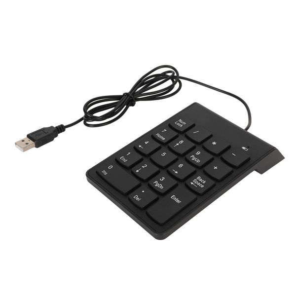 Wired Number Pad 18 Keys, Quiet, Plug &amp; Play