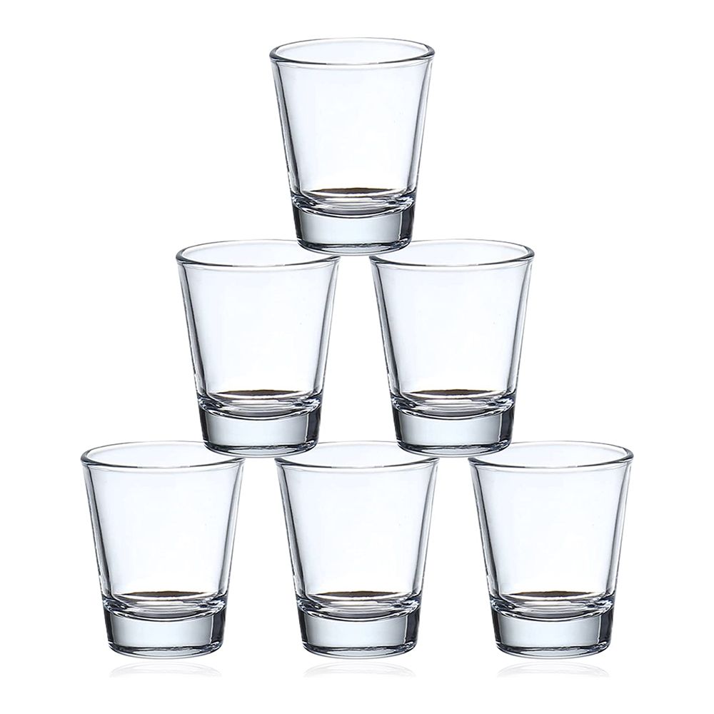 Heavy Base Clear Shot Glasses Set of 6 34ml Shop Today. Get it