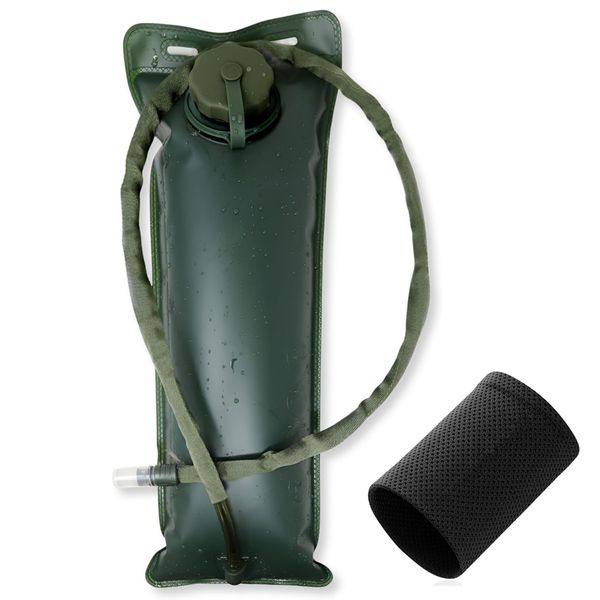 3L Water Bladder Outdoor Hydration Bladder with Hydration Tube with Wrist