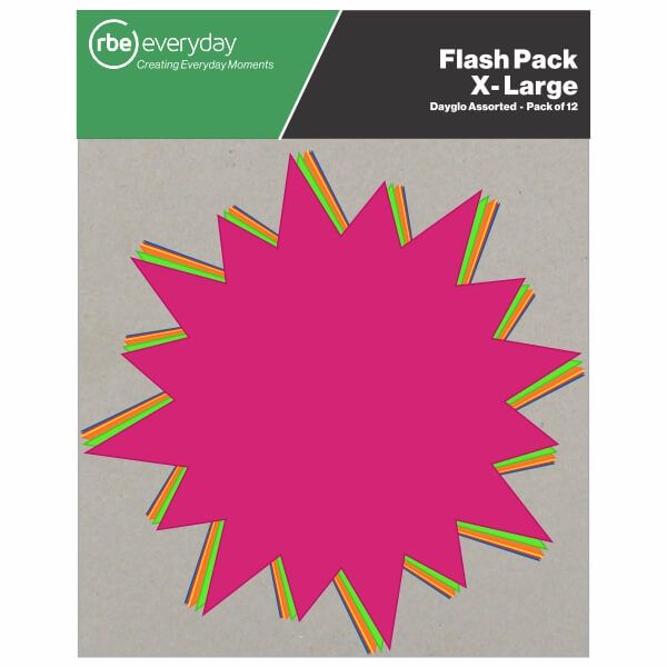 RBE Flash Pack Extra Large Assorted Colours 36 Pack (260x260) Shop Today. Get it Tomorrow