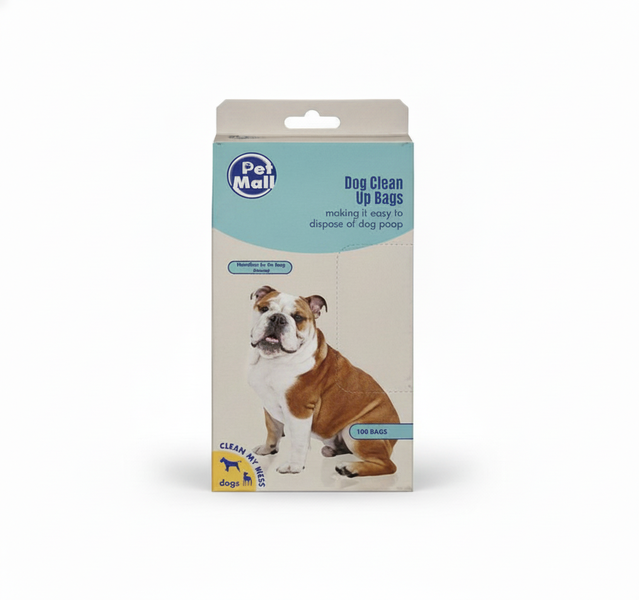 Pet Mall Dog Waste Clean-Up Bags, 33 x 22 cm, Strong &amp; Durable