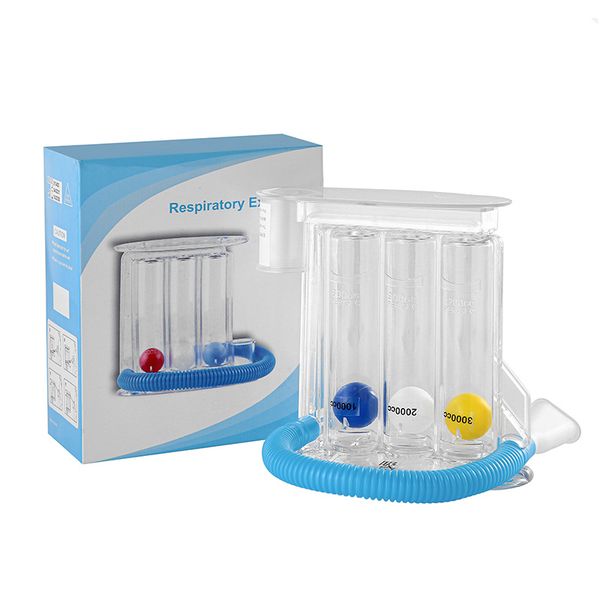 3 Ball Breathing Exerciser Lung Capacity Training Incentive Spirometer