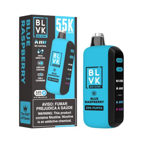 BLVK Ultra 55k Disposable Vape - Blue Raspberry