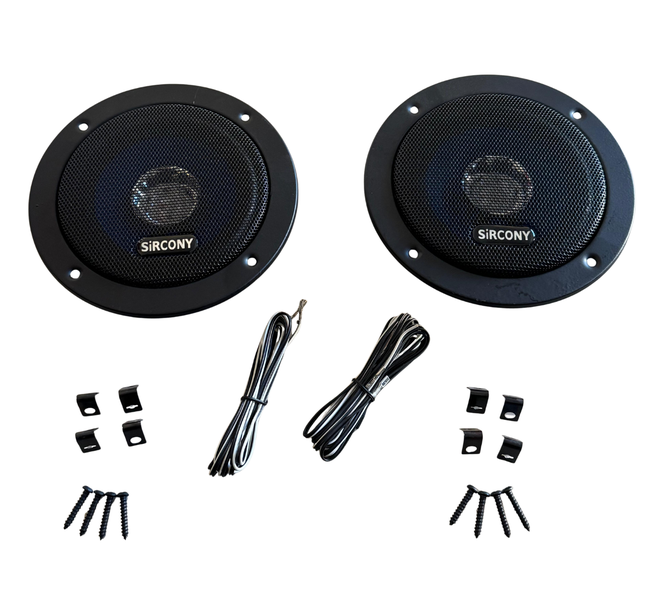 SiRCONY 5 inch Car Speaker with Grill kit (2 PACK)