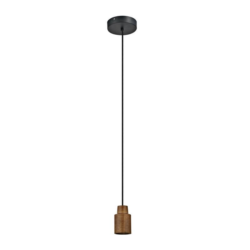 Inspire pendant set e27x1 dark walnut wood