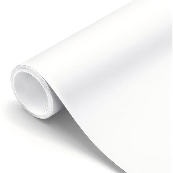10m White Contact Paper Self-Adhesive and Removable Decorative Contact Pape