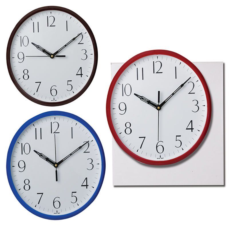 Quartz Wall Clock 25cm Assorted Colours (2 Pack) Shop Today. Get it