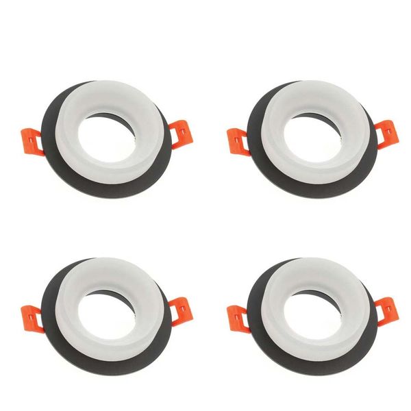 Vito Fixture Recessed Mounted Donna-11 /?70MM- Frozen Glass Black Set of 4