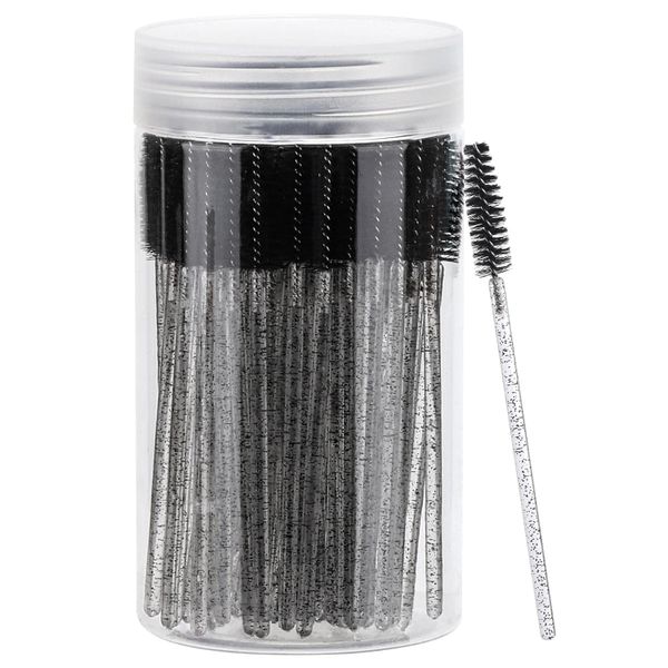 100 Pcs Disposable Mascara Wands, Eyebrow Spoolies Brush Eyelash Extensions