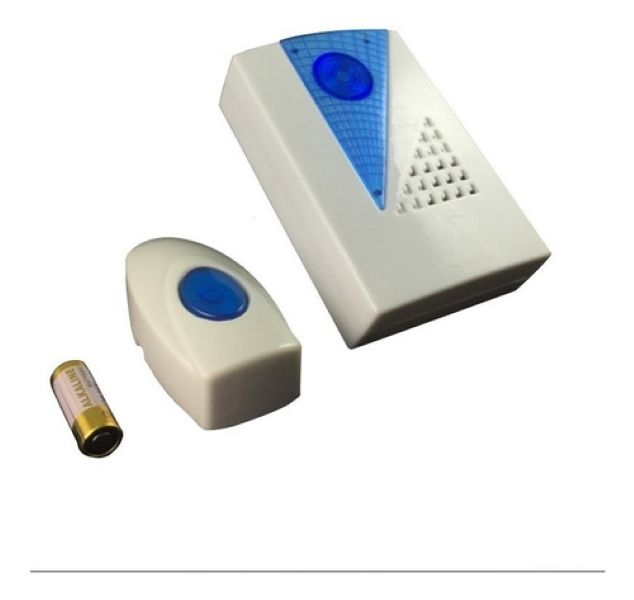 The LED Light Up Store remote controlled doorbell - Blue accent