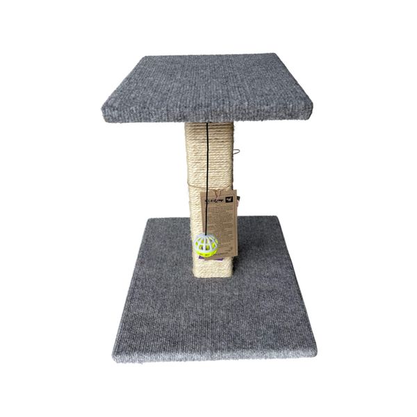 Scratzme - So Low Scratz Premium Scratching Post - Light Grey &amp; Black