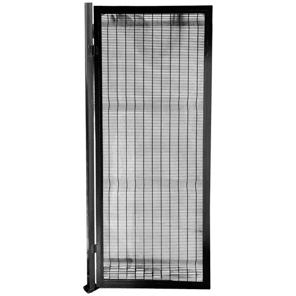 Fame Fence High-Security Black Panel Gate 2.4x1M