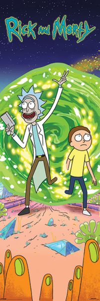 Rick and Morty - Portal Door Poster