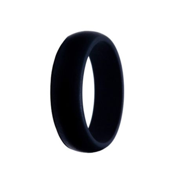 Ring Silicone Men Single - Arc Edge Style - Black