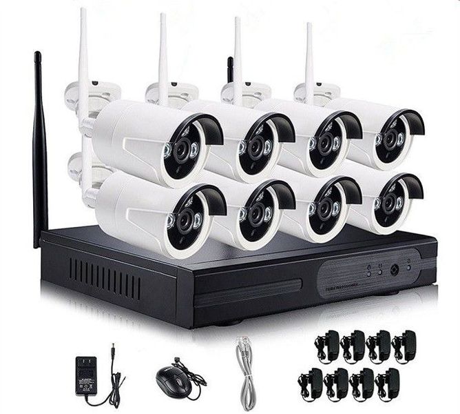 HD 8 Channel 720P Wireless IP Camera System